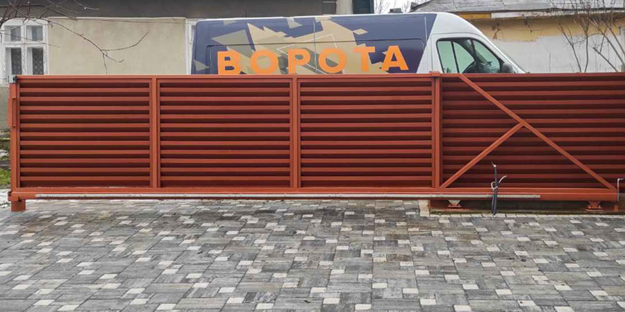 Откатные ворота консольного типа